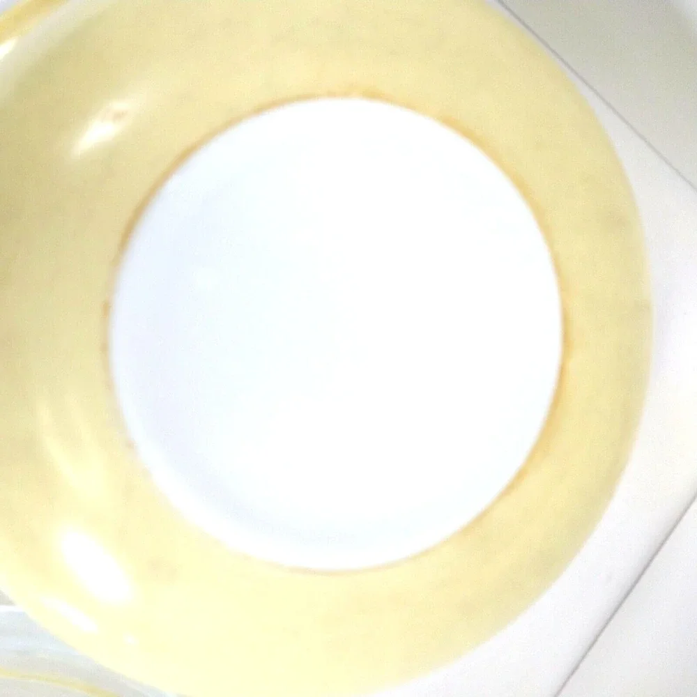 Pyrex 053 A-b B  1 1/2 Qt. Clear Glass‎ Casserole With Lid Yellow 🟡 White 🤍